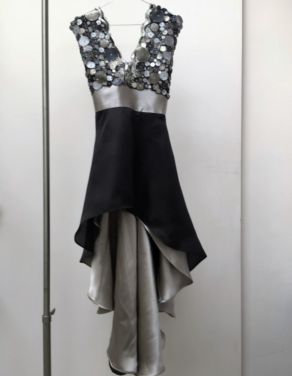 DRESS with METAL BRODERIES